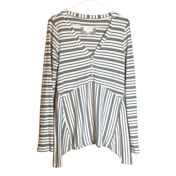 Maeve By Anthropologie Eliza Henley Long Sleeve Tunic Size Medium 📦 - Picture 2 of 8